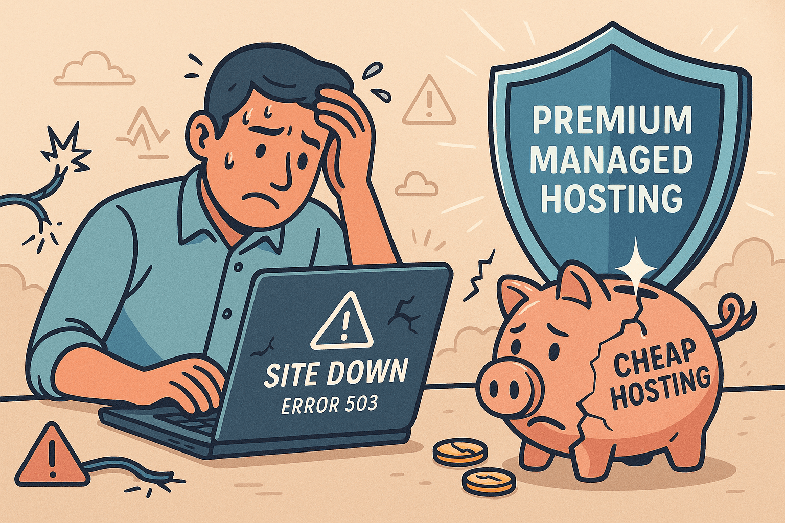Featured image for “Why Your Business Can’t Afford Cheap WordPress Hosting”